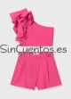 Conjunto Bermuda Crepe Fluido fucsia Abel y Lula Vestidos y Monos